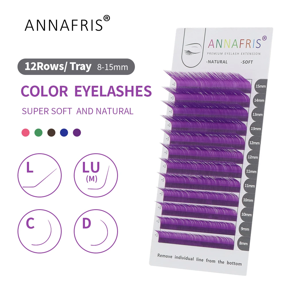 Eyelash Extension C Curl - ANNAFRIS Bulu Mata Bulu Cerpelai Palsu