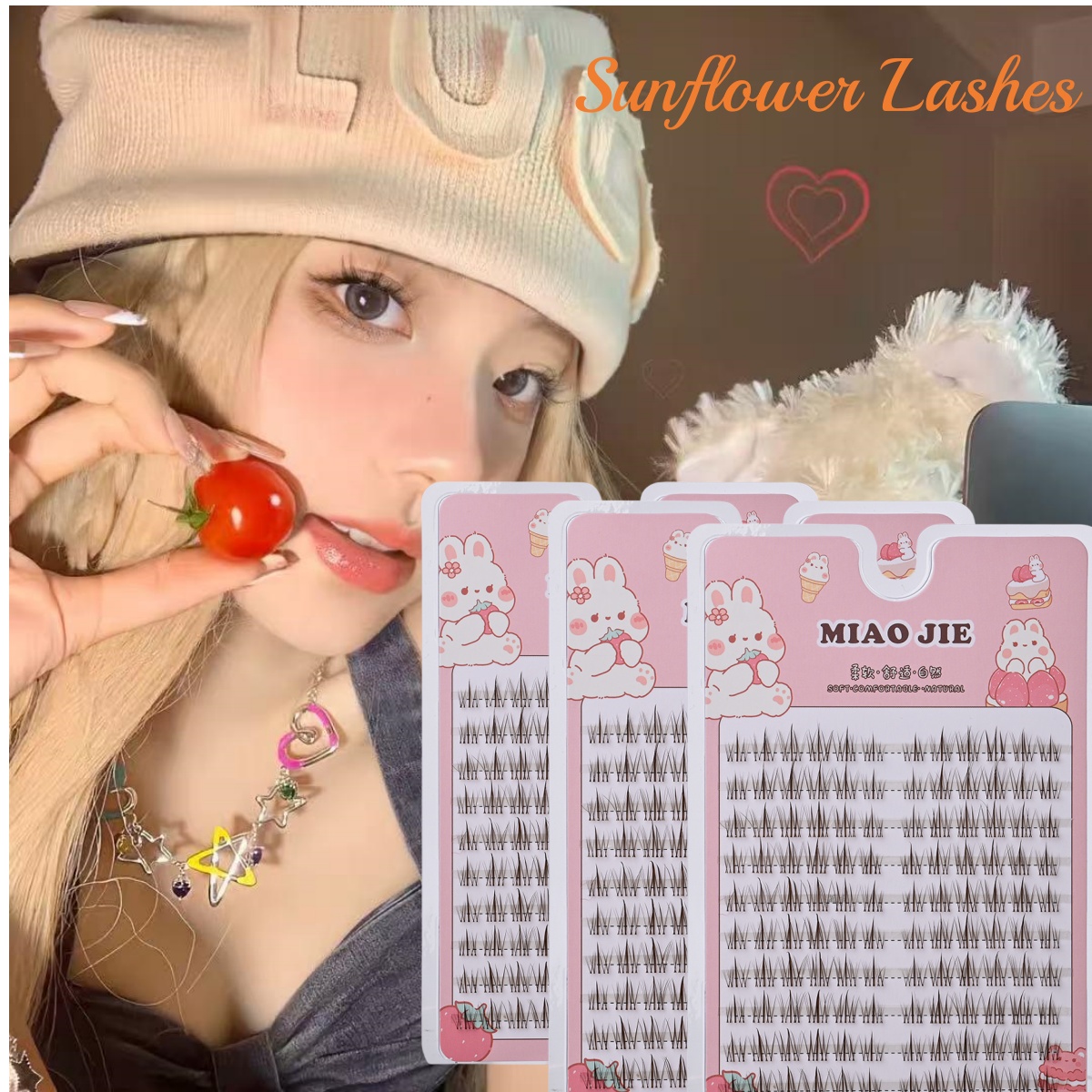 Eyelash Extension In Chinese - MIAOJIE Bulu Mata Palsu Bunga Matahari