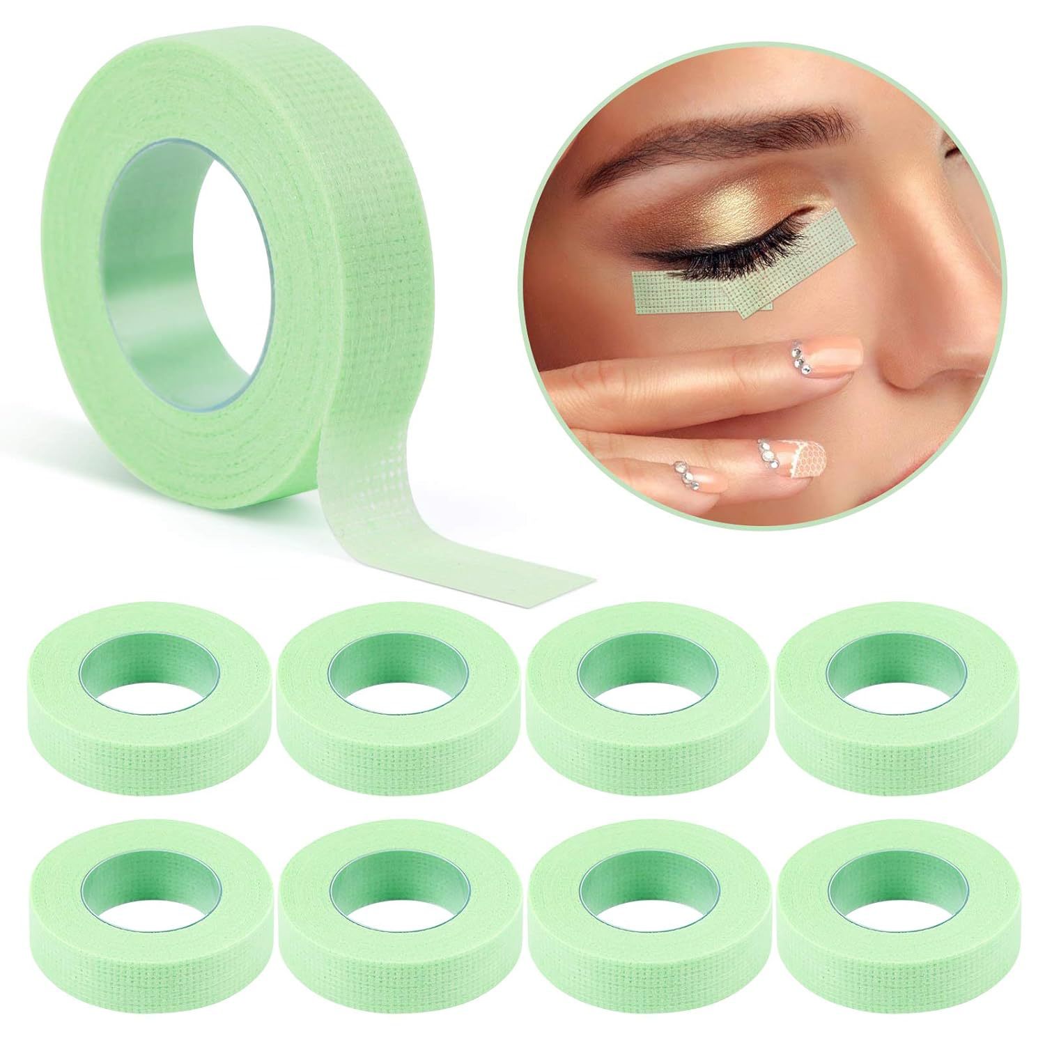 Lash Mapping Sticker - 1 Gulungan Pita Perekat Kain Non-tenun