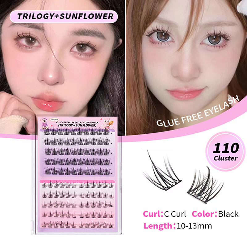 Eyelash Extension No 10 - Ekstensi Bulu Mata Cluster 100-160 Cluster