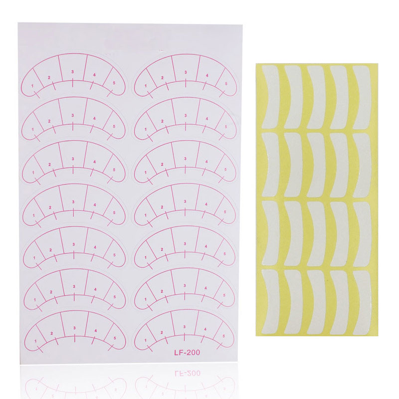 Lash Mapping Sticker - Ekstensi Bulu Mata Kertas Patch Bulu