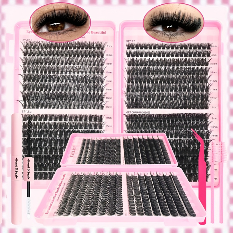 Eyelash Extension Volume Styles - 30/40/50/60/80/100D, Tebal 9-16mm Kit Bulu Mata