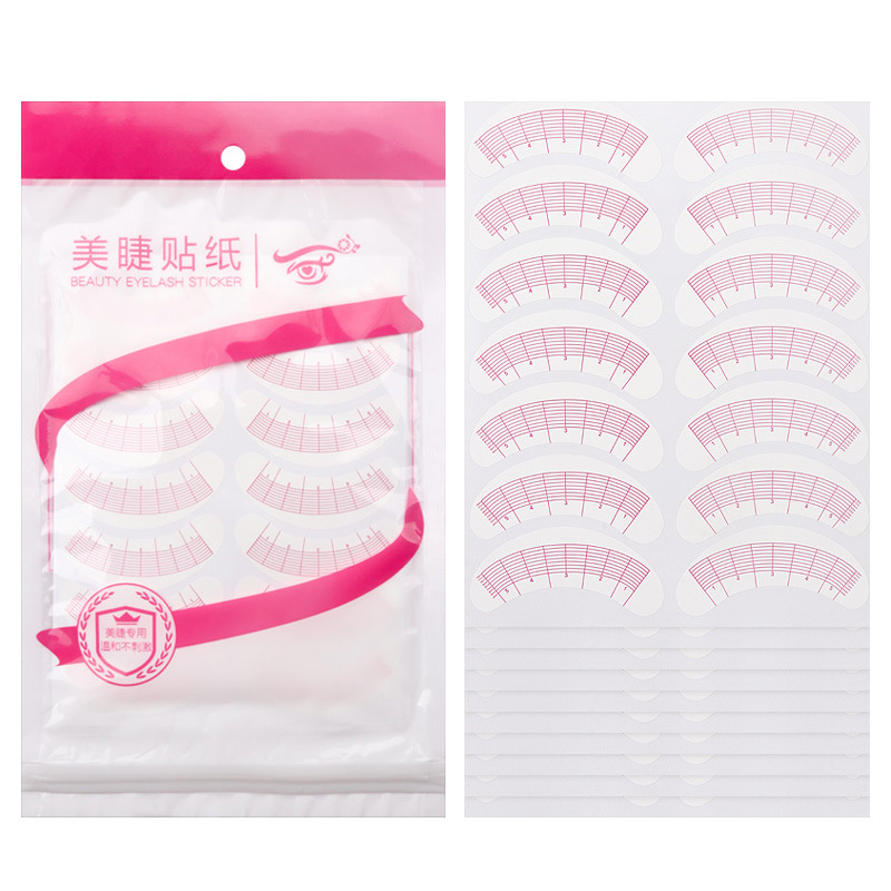 Lash Mapping Sticker - Stiker pemetaan bulu mata di bawah