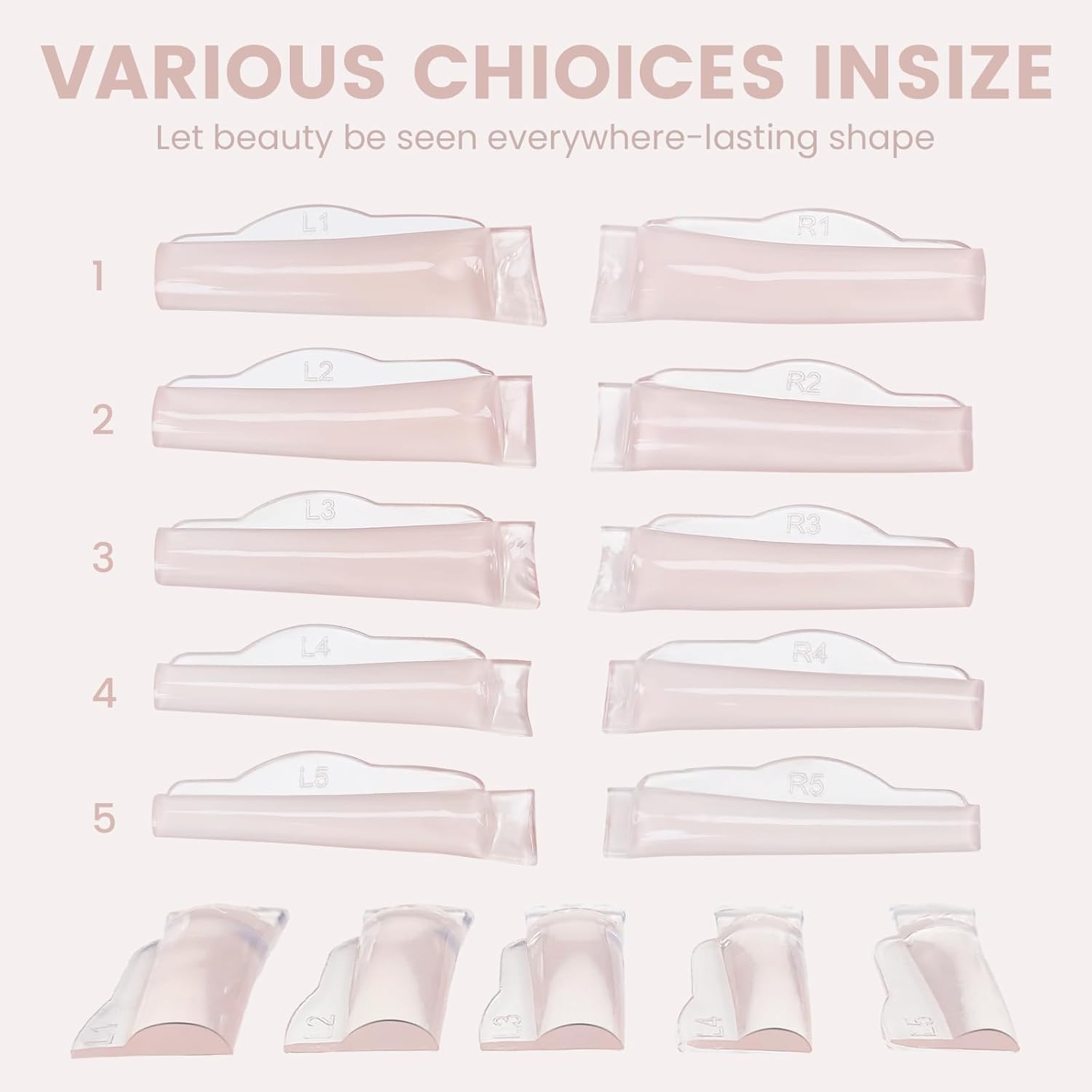 Eyelash Extension C Curl - Libeauty 5 Pasang Bantalan Silikon C