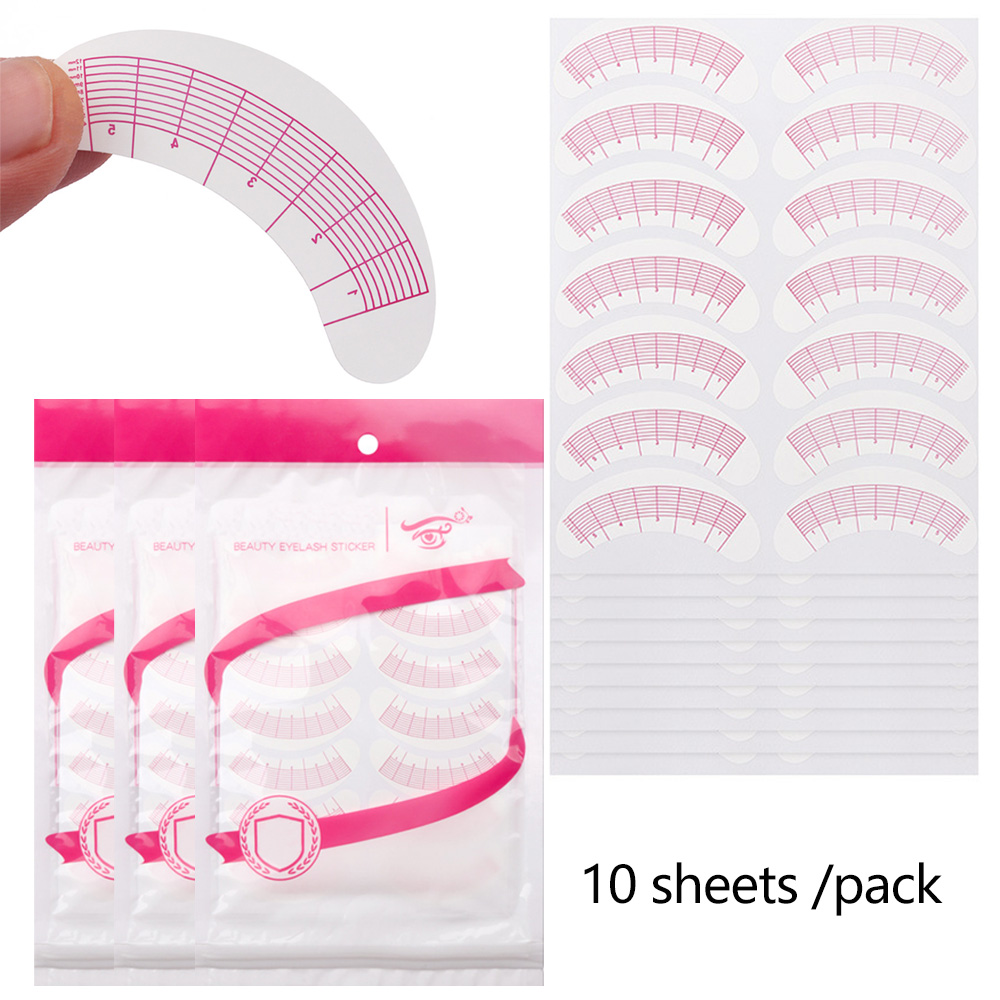 Lash Mapping Sticker - 2/5 Paket Stiker Pemetaan Bulu Mata