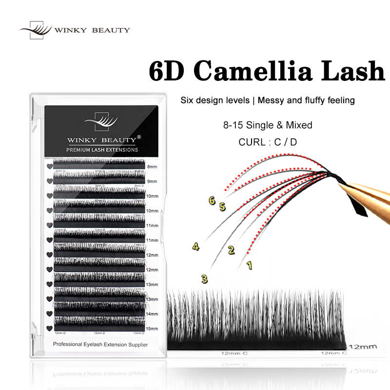 Eyelash Extension Double Volume - Winky Beauty 6D Bulu Mata Wild