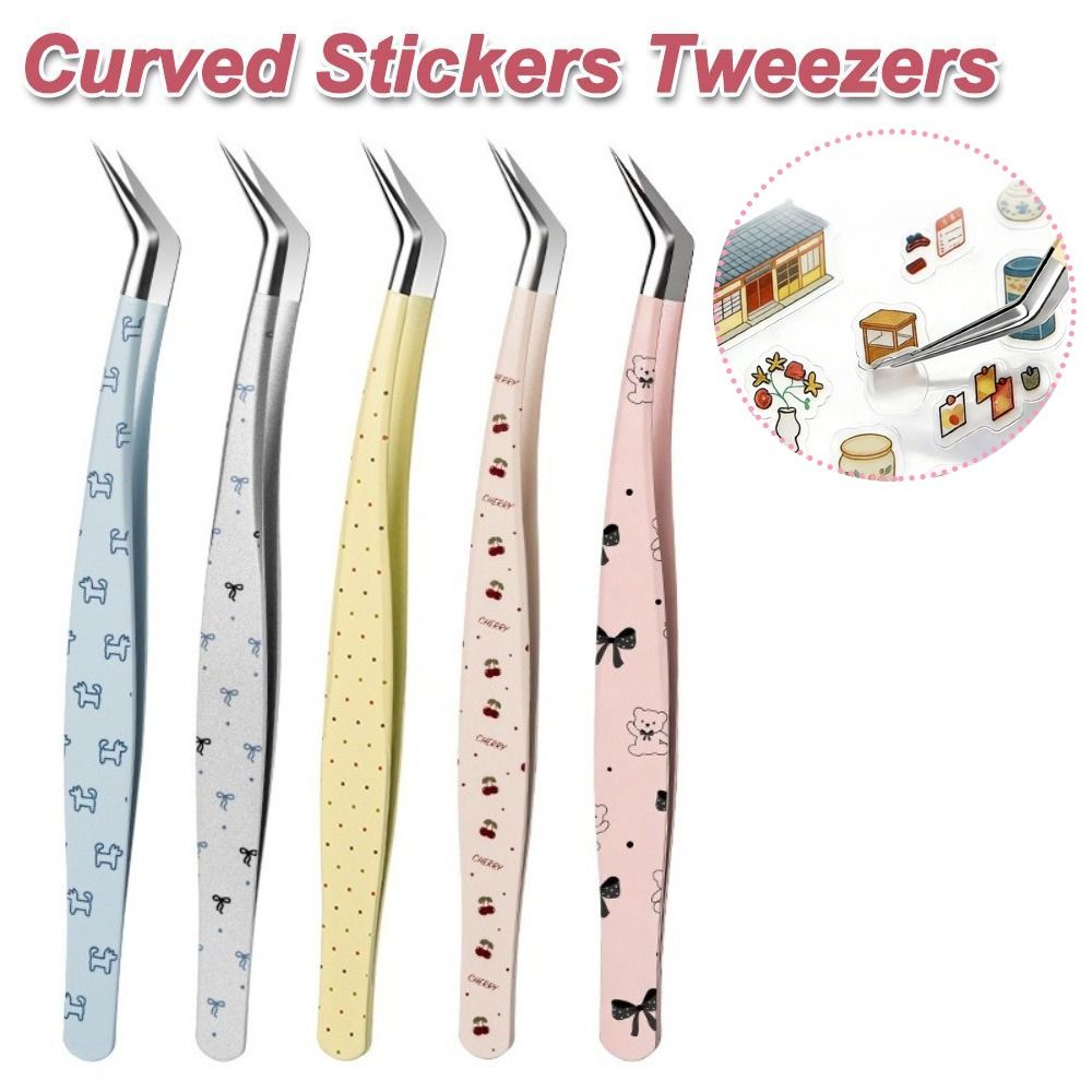 Pinset Lengkung Stainless Stee - Lash Mapping Sticker ulasan dan harga