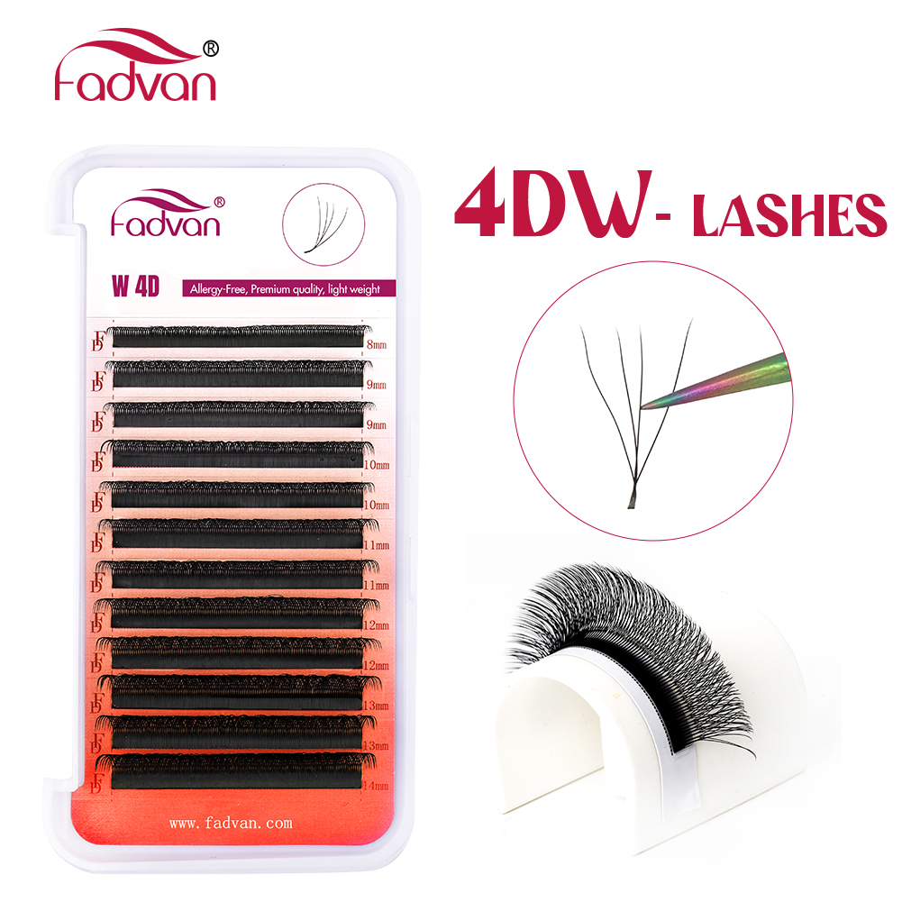 FADVAN 4D W bentuk pra-buat Vo - Eyelash Extension Volume Styles ulasan dan harga