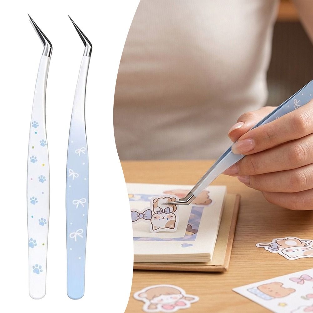 Pinset Lengkung Stainless Stee - Lash Mapping Sticker ulasan dan harga