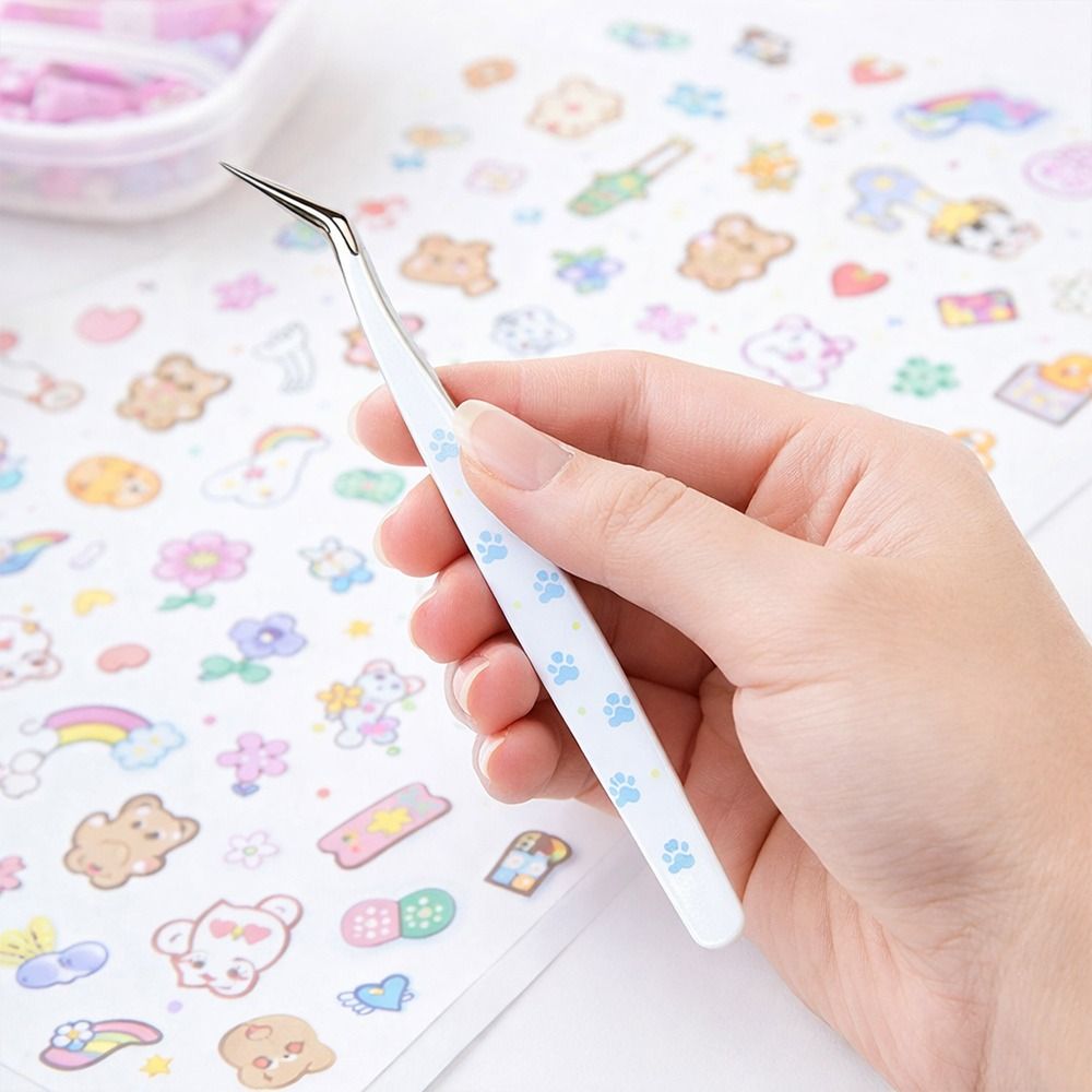 Pinset Lengkung Stainless Stee - Lash Mapping Sticker ulasan dan harga