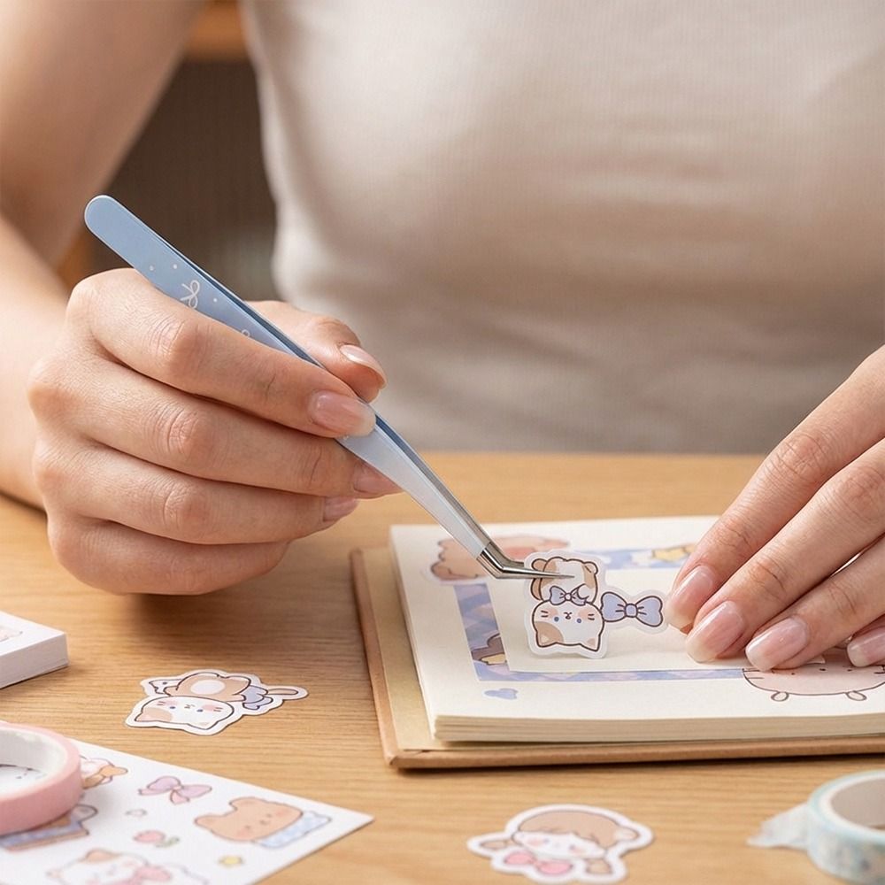 Pinset Lengkung Stainless Stee - Lash Mapping Sticker ulasan dan harga