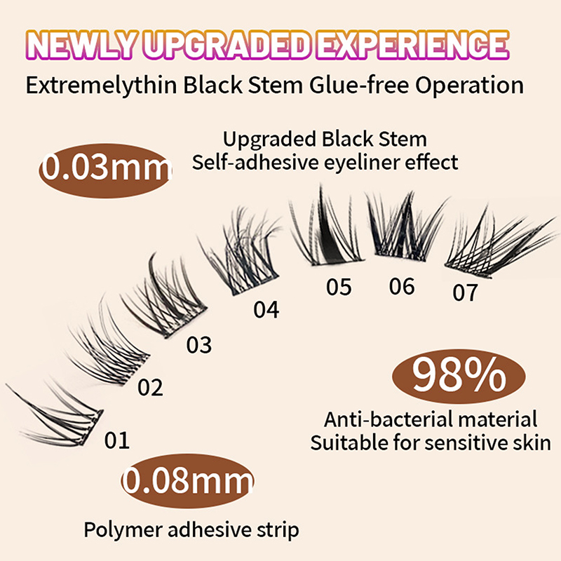 Ekstensi Bulu Mata Cluster 100 - Eyelash Extension No 10 ulasan dan harga