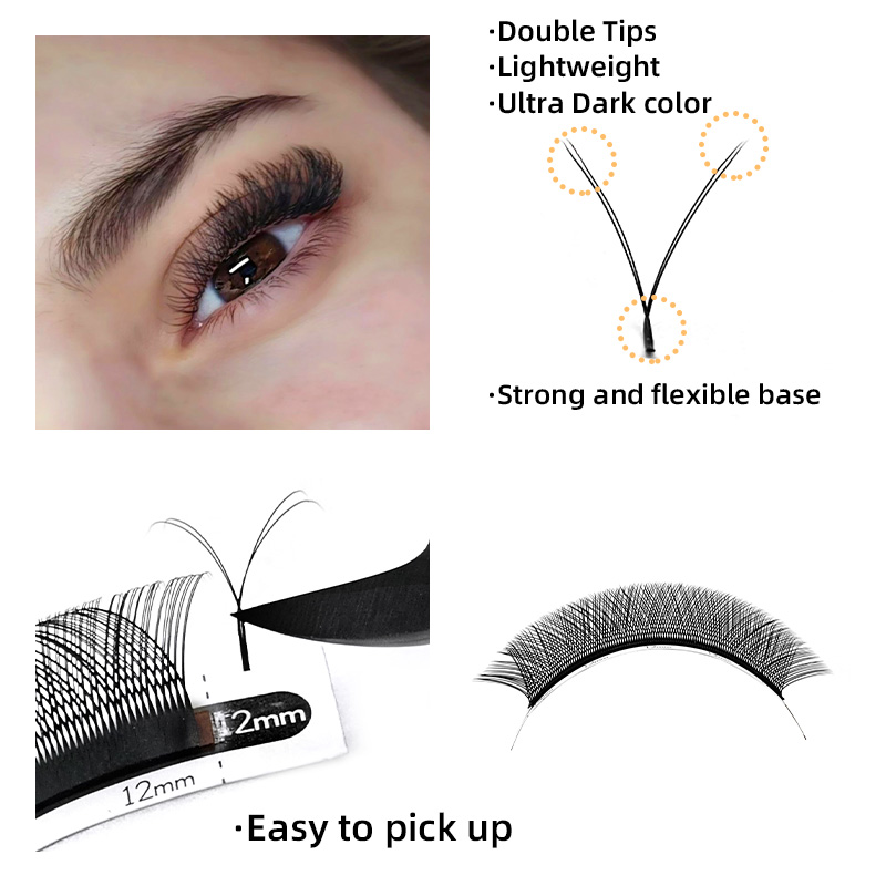 Bulu mata cinta YY, bentuk bul - Eyelash Extension Double Volume ulasan dan harga