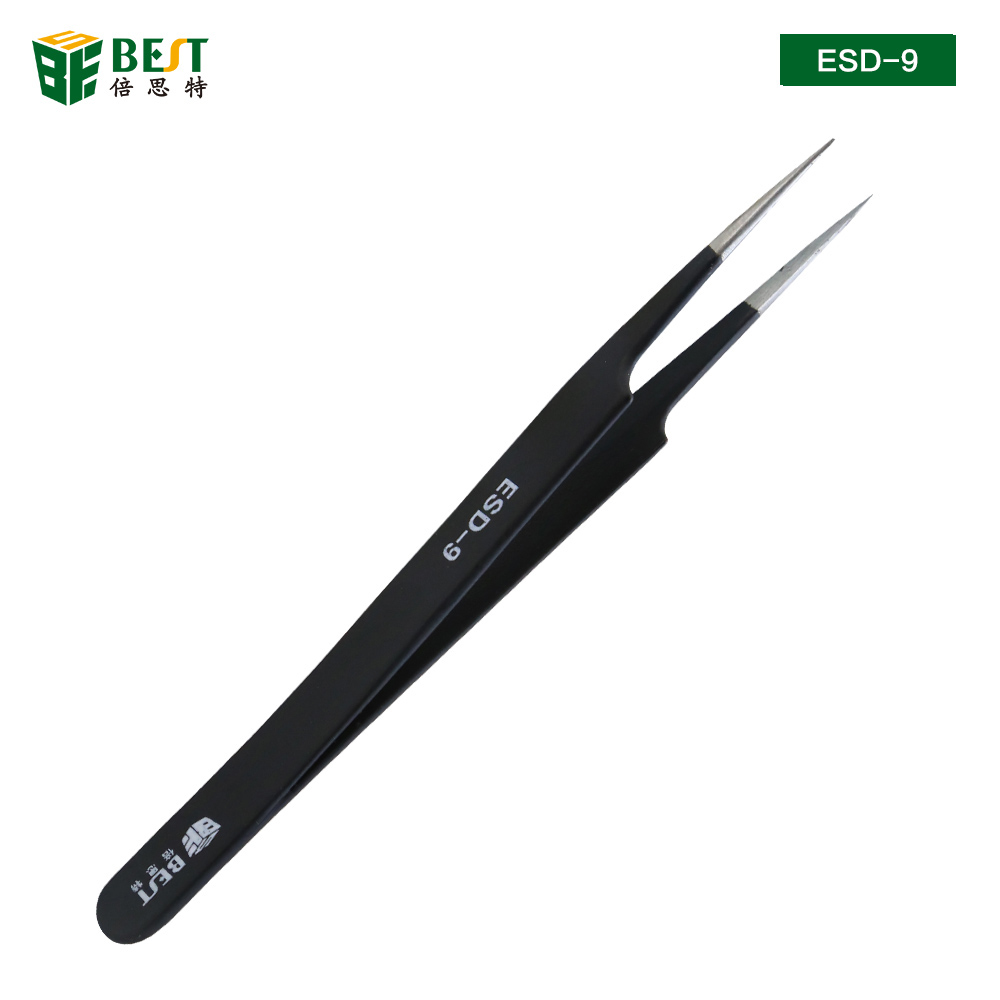 BST-ESD-9 Pinset Anti-statis S - Eyelash Extension In Chinese ulasan dan harga