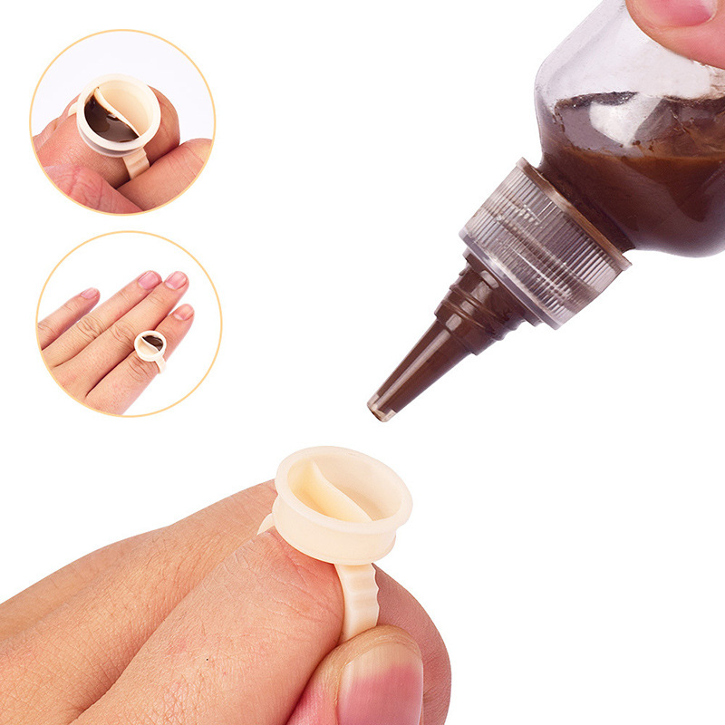 100 Buah Cincin Tinta Tato Sil - Eyelash Extension Permanent ulasan dan harga
