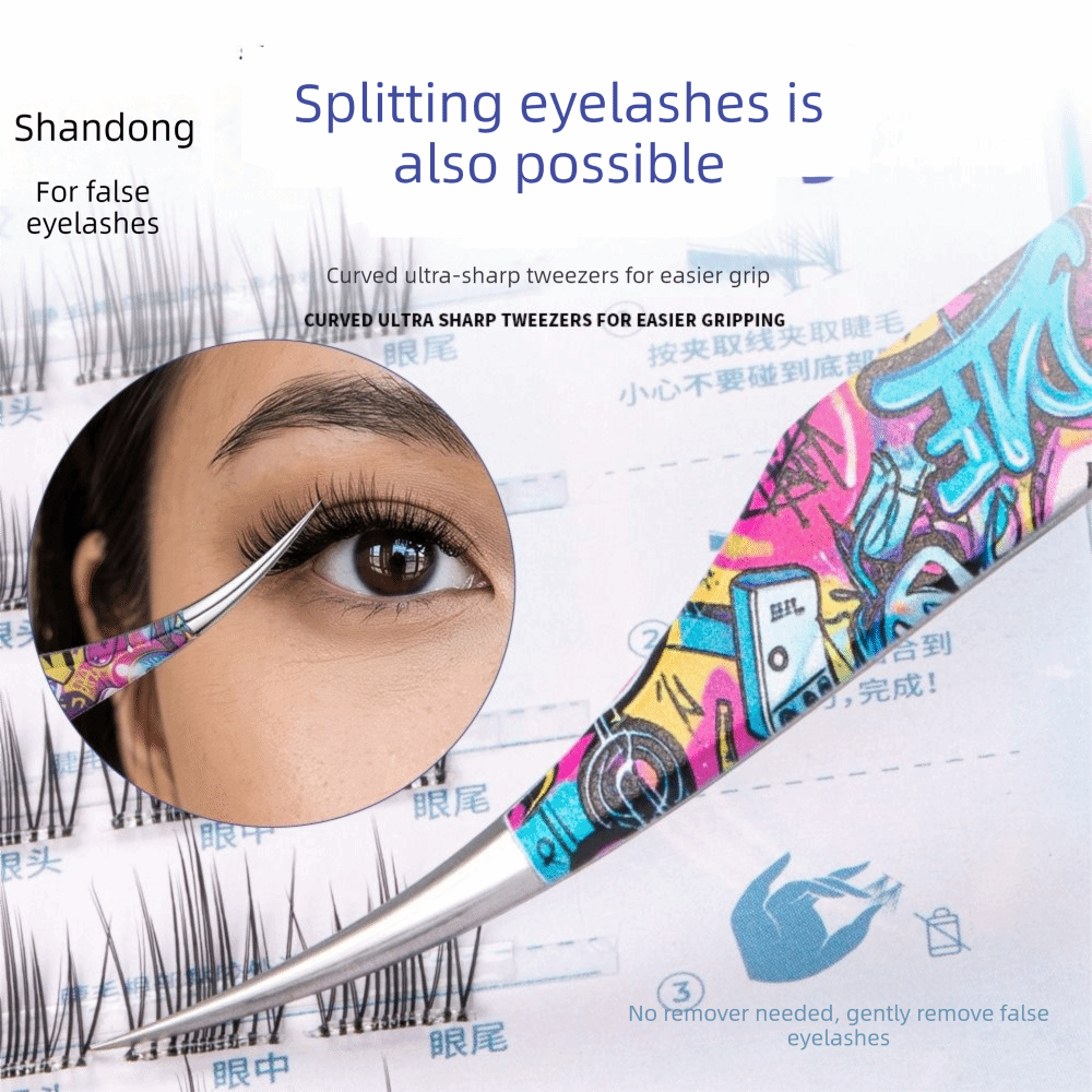 Pinset Stiker Lengkung Logam A - Lash Mapping Sticker ulasan dan harga