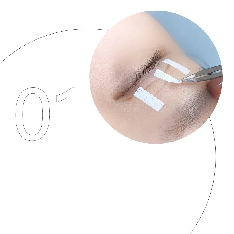 Pita Pengangkat Bulu Mata 4MM, - Lash Mapping Sticker ulasan dan harga