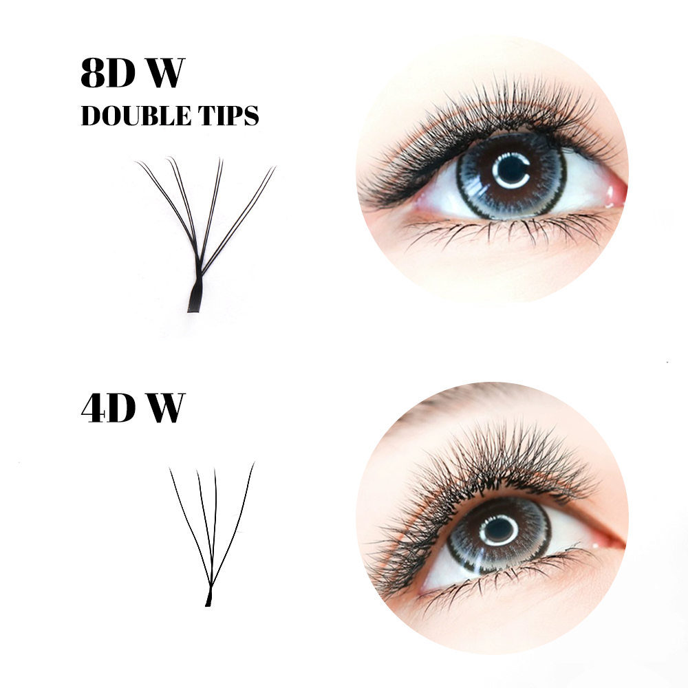 GEMERRY 4D/6D/8D/10D W Lashes  - Eyelash Extension Double Volume ulasan dan harga