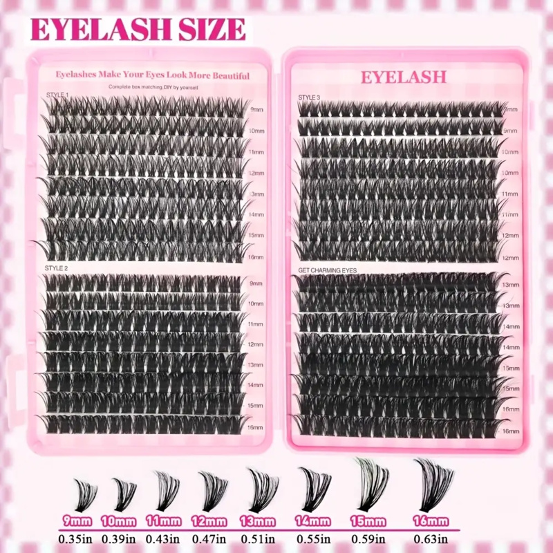 30/40/50/60/80/100D, Tebal 9-1 - Eyelash Extension Volume Styles ulasan dan harga