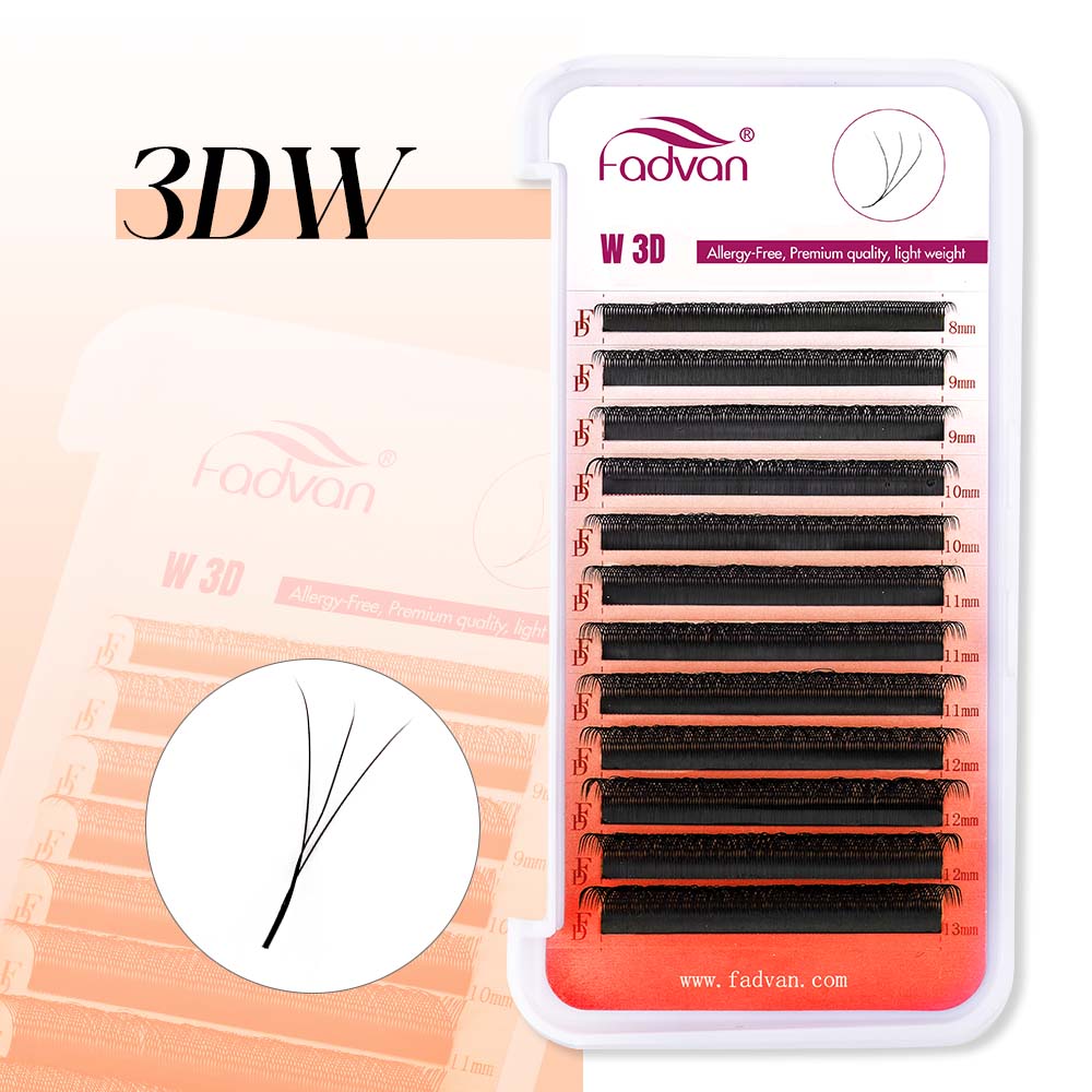 FADVAN Bulu Mata 3D Bentuk W C - Eyelash Extension C Curl ulasan dan harga