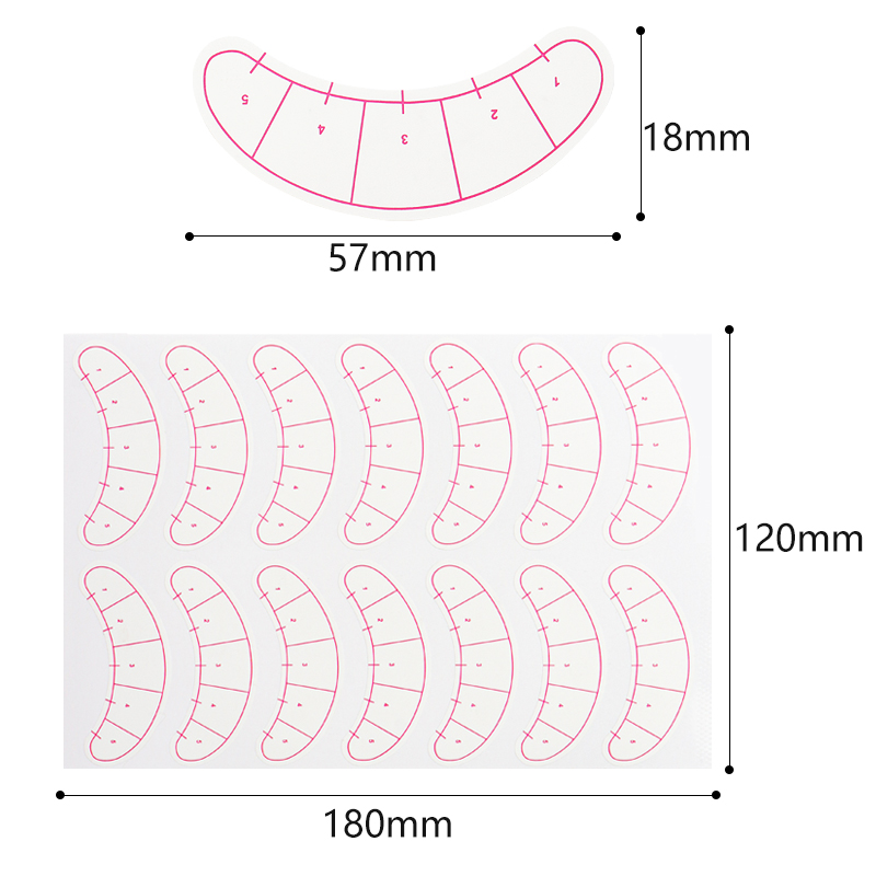 Stiker pemetaan bulu mata di b - Lash Mapping Sticker ulasan dan harga