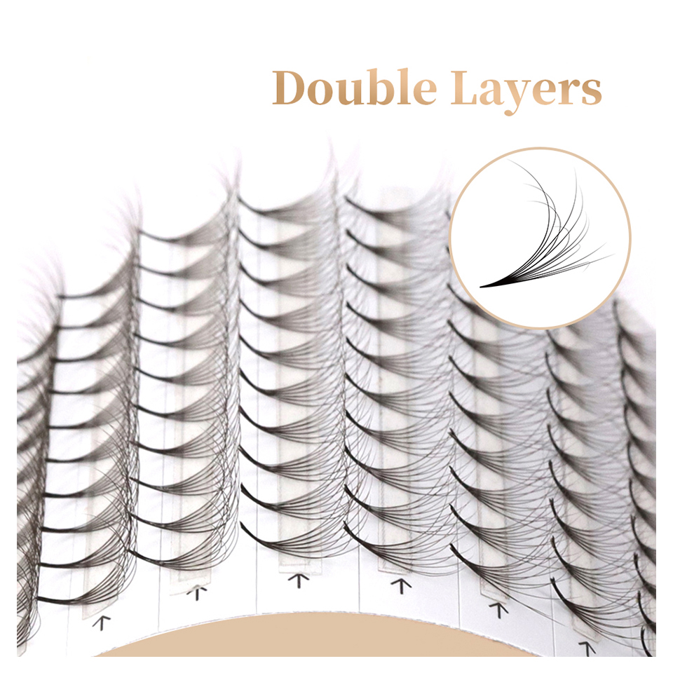 AGUUD bulu mata palsu lapisan  - Eyelash Extension Double Volume ulasan dan harga