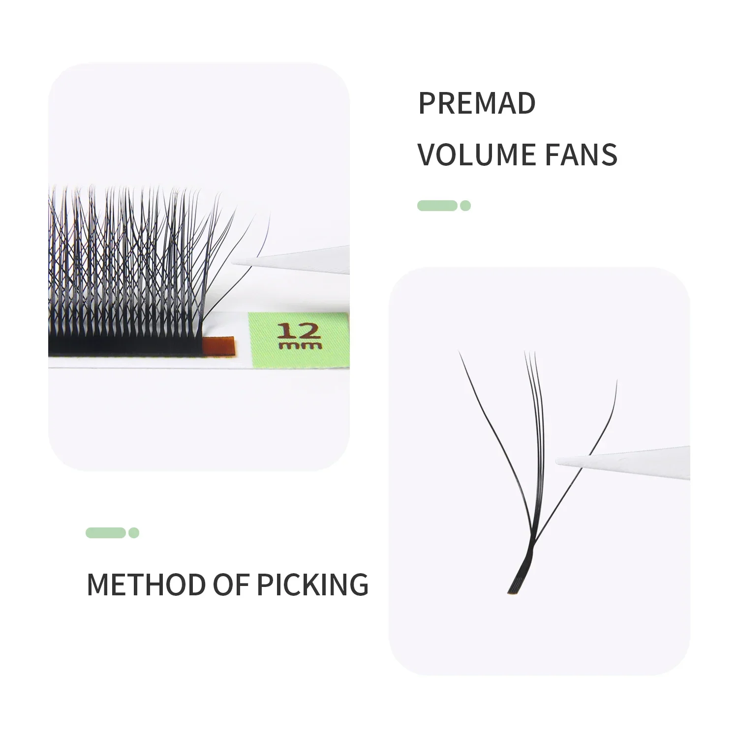 GLAMLASH 3D W Perpanjangan Bul - Eyelash Extension Volume Styles ulasan dan harga