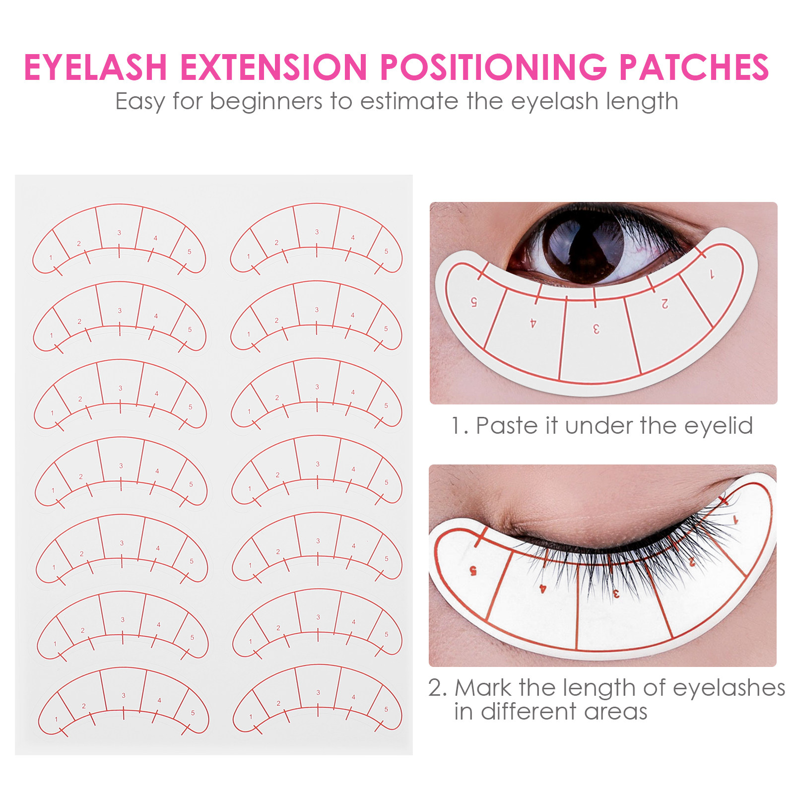 10 Lembar Patch Penentu Posisi - Eyelash Extension Is Safe ulasan dan harga
