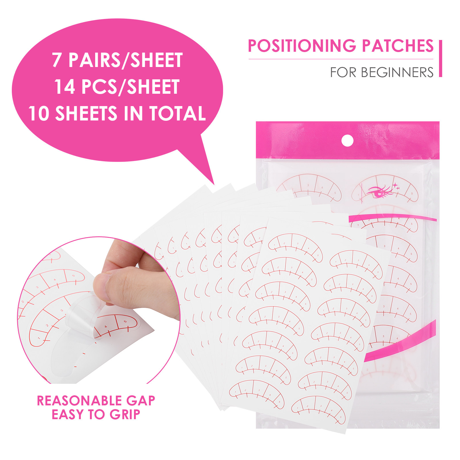 10 Lembar Patch Penentu Posisi - Eyelash Extension Is Safe ulasan dan harga