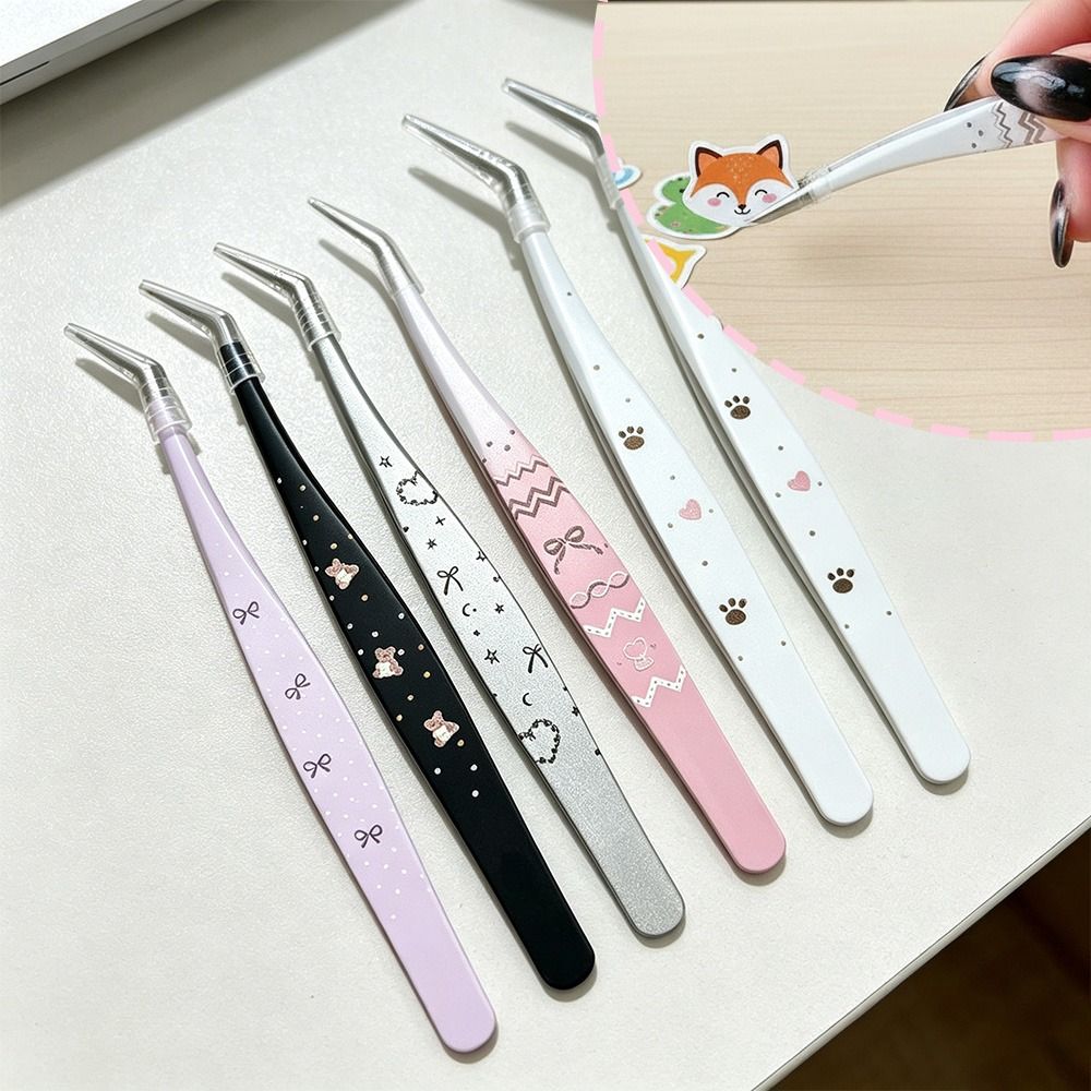 Pinset Bulu Mata Palsu Kartun  - Lash Mapping Sticker ulasan dan harga