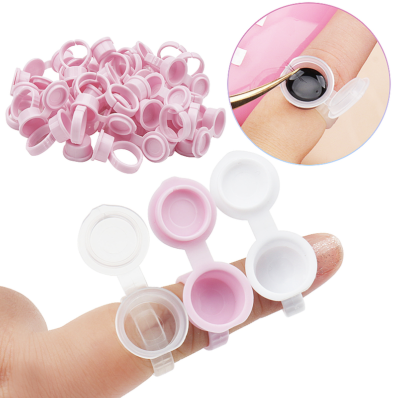 50 buah wadah pegangan lem eks - Eyelash Extension Permanent ulasan dan harga